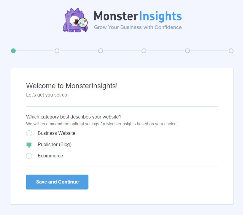 Auto Connect MonsterInsights to Google Analytics