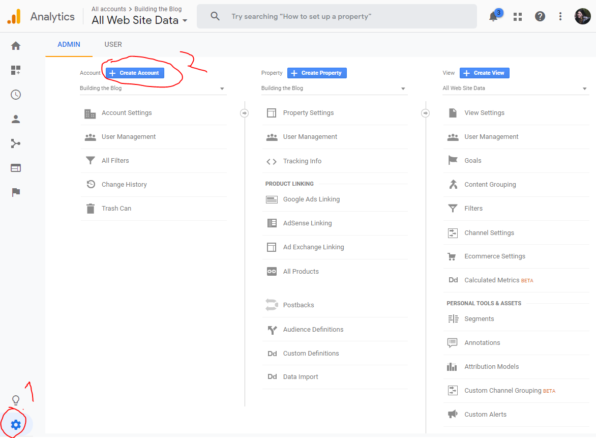 How to add website to existing Google Analytics