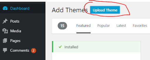 Upload Theme WordPress