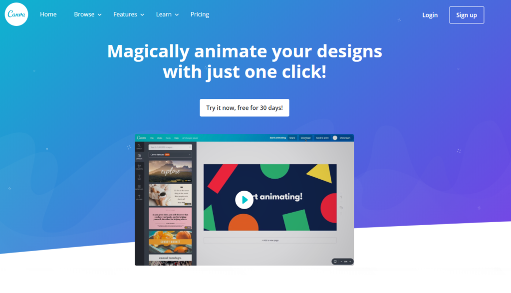 Canva Animator Screenshot