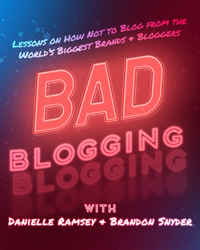 Bad Blogging Cover Art Photoshop Example