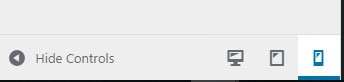 Wordpress Customize Mobile Preview Buttons