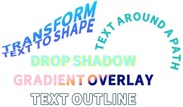 Example of Easy-to-Use Photoshop Text Effects